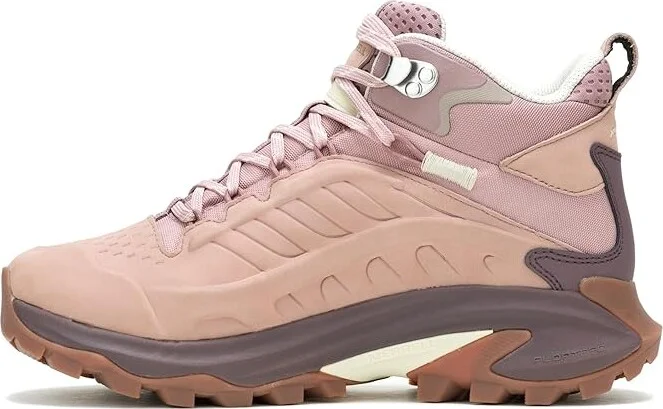 Merrell Moab Speed 2 Leather Mid Waterproof Women's Climbing Shoes Adobe Rose : 8 M - Image 5