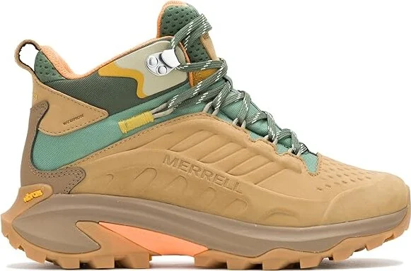 Merrell Moab Speed 2 Leather Mid Waterproof Women's Climbing Shoes Tan : 5 M - Image 6