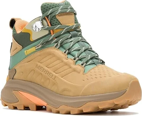 Merrell Moab Speed 2 Leather Mid Waterproof Women's Climbing Shoes Tan : 5 M