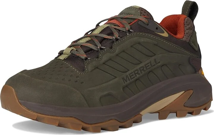 Merrell Moab Speed 2 Leather Waterproof Men's Climbing Shoes Olive : 10.5 M - Image 5