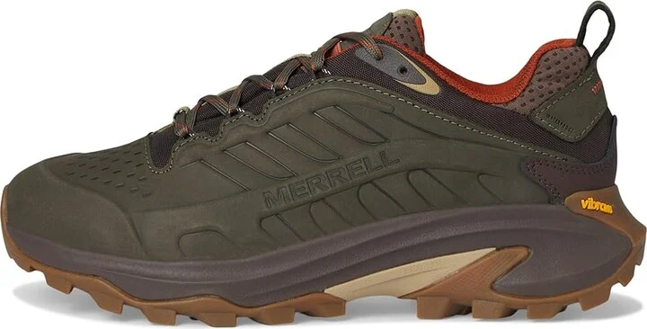 Merrell Moab Speed 2 Leather Waterproof Men's Climbing Shoes Olive : 10.5 M - Image 6