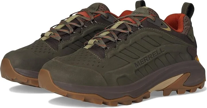 Merrell Moab Speed 2 Leather Waterproof Men's Climbing Shoes Olive : 10.5 M