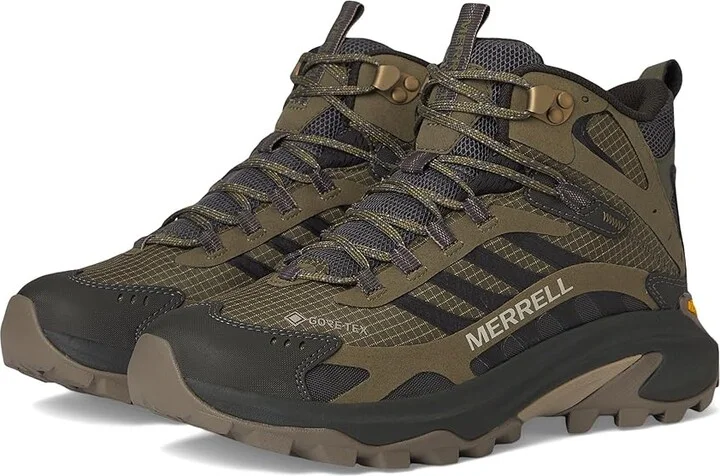 Merrell Moab Speed 2 Mid GTX Men's Shoes Olive : 9 M