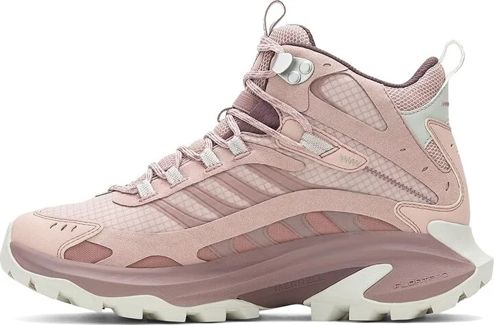Merrell Moab Speed 2 Mid GTX Women's Climbing Shoes Adobe Rose : 9.5 M, Synthetic - Image 4