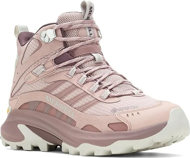 Merrell Moab Speed 2 Mid GTX Women's Climbing Shoes Adobe Rose : 9.5 M, Synthetic