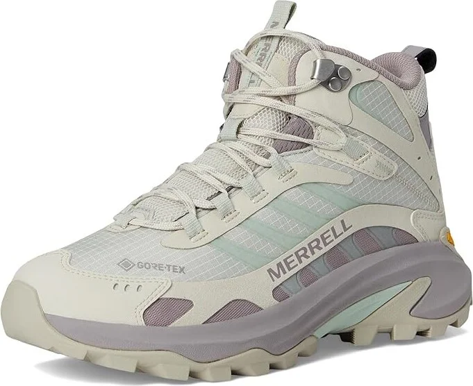 Merrell Moab Speed 2 Mid GTX Women's Climbing Shoes Greige : 8 M, Synthetic - Image 5