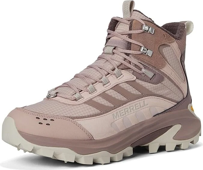 Merrell Moab Speed 2 Thermo Mid Waterproof Women's Climbing Shoes Adobe Rose : 5 M, Leather/Suede - Image 5