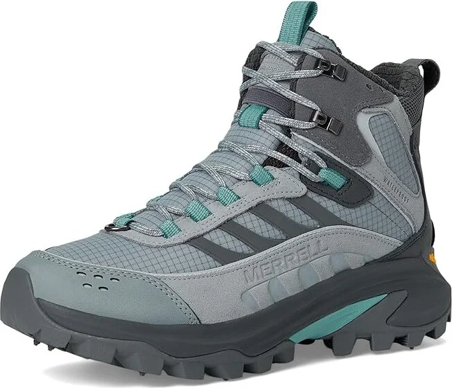 Merrell Moab Speed 2 Thermo Mid Waterproof Women's Climbing Shoes Monument : 5.5 M, Leather/Suede - Image 5