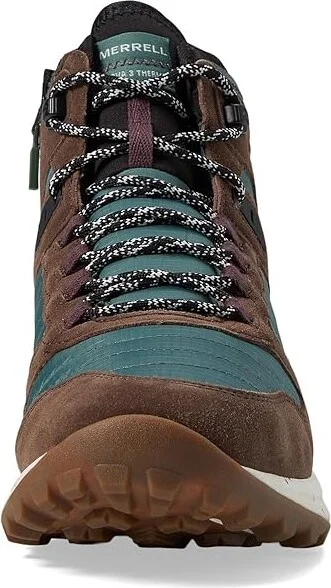 Merrell Nova 3 Thermo Mid Waterproof Men's Shoes Forest : 7.5 M, Leather/Textile - Image 5