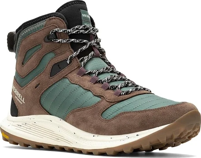 Merrell Nova 3 Thermo Mid Waterproof Men's Shoes Forest : 7.5 M, Leather/Textile