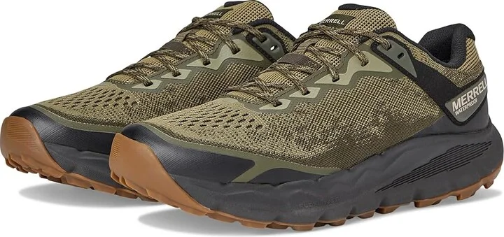Merrell Nova 4 Waterproof Men's Running Shoes Drab : 8 M, Synthetic