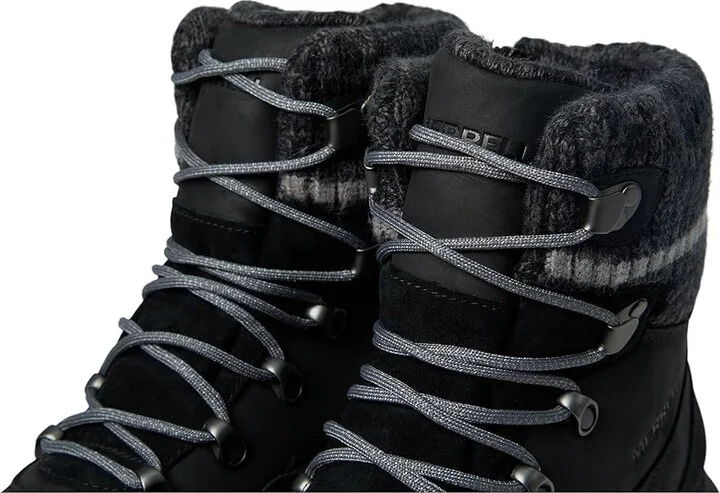 Merrell Siren 4 Thermo Mid Zip Waterproof Women's Shoes Black : 5 M, Leather - Image 5