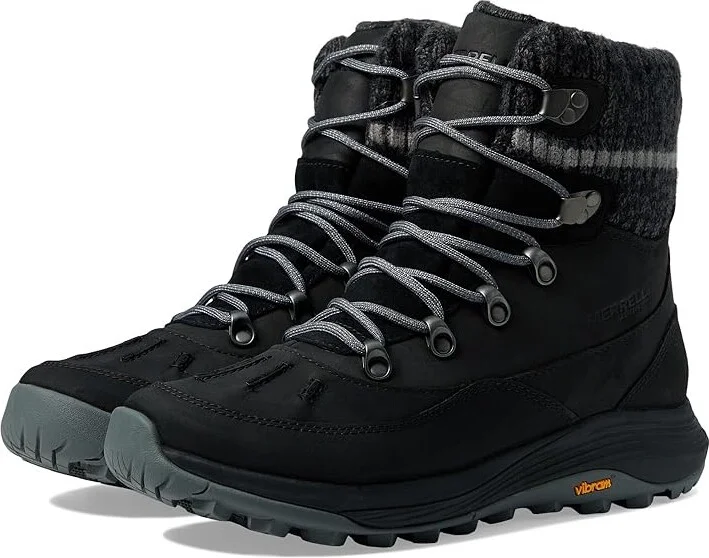Merrell Siren 4 Thermo Mid Zip Waterproof Women's Shoes Black : 5 M, Leather