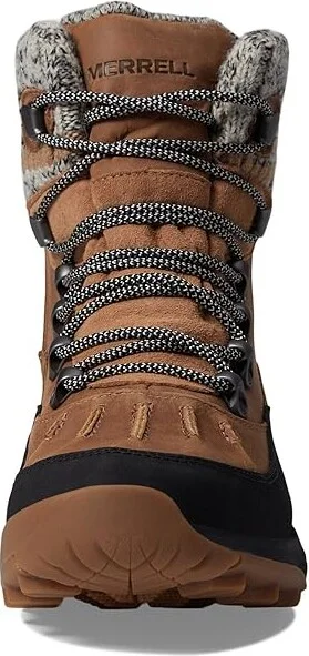 Merrell Siren 4 Thermo Mid Zip Waterproof Women's Shoes Tobacco : 7.5 M, Leather - Image 2