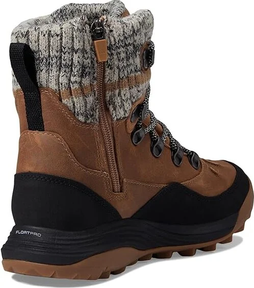 Merrell Siren 4 Thermo Mid Zip Waterproof Women's Shoes Tobacco : 7.5 M, Leather - Image 4