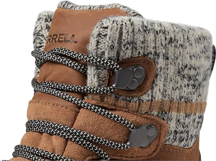 Merrell Siren 4 Thermo Mid Zip Waterproof Women's Shoes Tobacco : 7.5 M, Leather - Image 5