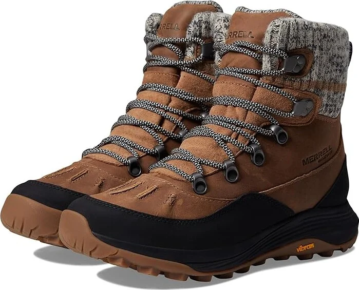 Merrell Siren 4 Thermo Mid Zip Waterproof Women's Shoes Tobacco : 7.5 M, Leather
