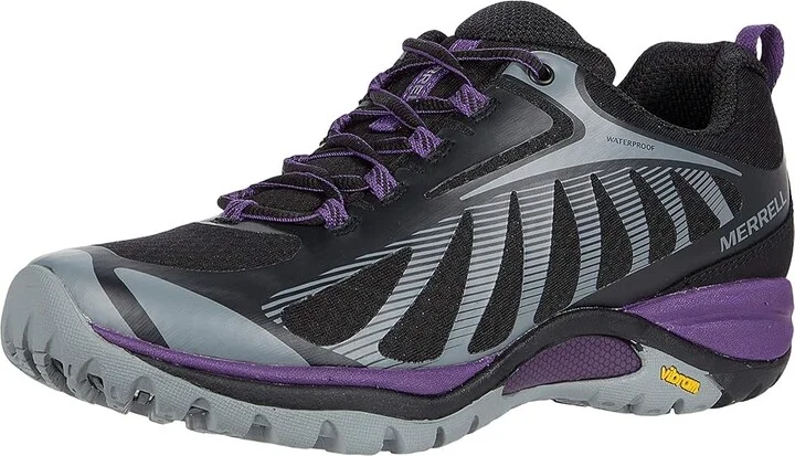 Merrell Siren Edge 3 Waterproof Women's Shoes Black/Acai : 5 M, Textile/Synthetic - Image 2