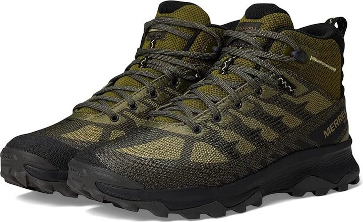 Merrell Speed Eco Mid Wp Men's Shoes Mosstone : 8 M