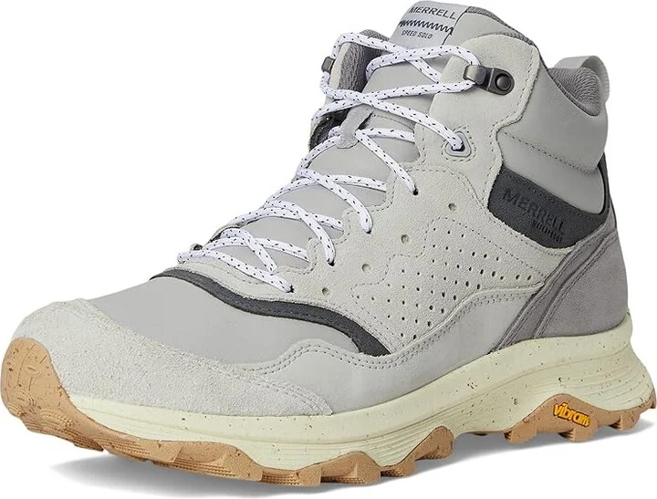 Merrell Speed Solo Mxd Mid Waterproof Men's Climbing Shoes Alloy : 8.5 M, Leather/Suede - Image 5