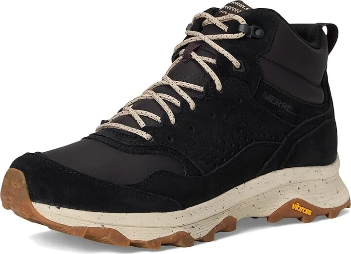 Merrell Speed Solo Mxd Mid Waterproof Men's Climbing Shoes Black/Dark Moss : 10 M, Leather/Suede - Image 5