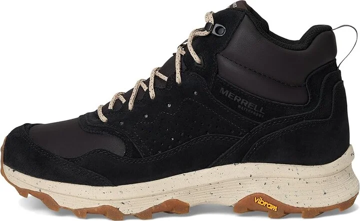 Merrell Speed Solo Mxd Mid Waterproof Men's Climbing Shoes Black/Dark Moss : 10 M, Leather/Suede - Image 6