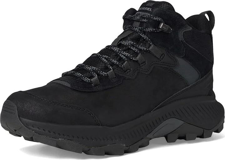 Merrell Speed Strike 2 Mid LTR Waterproof Men's Climbing Shoes Black : 8 M, Leather - Image 5