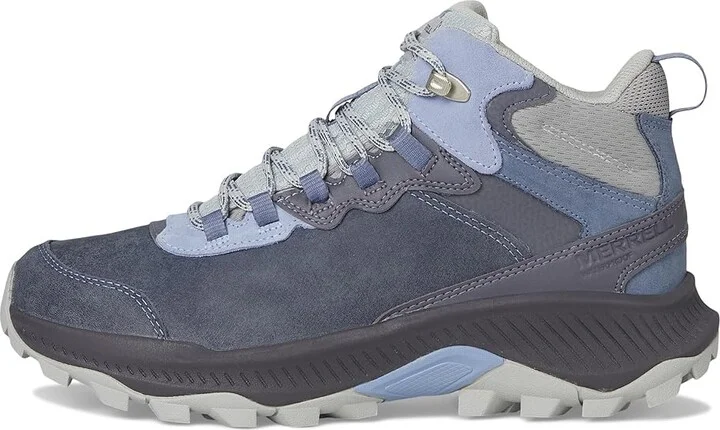 Merrell Speed Strike 2 Mid LTR Waterproof Women's Climbing Shoes Indigo : 10 M, Leather - Image 6
