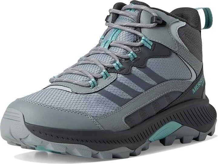 Merrell Speed Strike 2 Mid Waterproof Women's Climbing Shoes Monument : 11 M, Faux Leather/Mesh - Image 5
