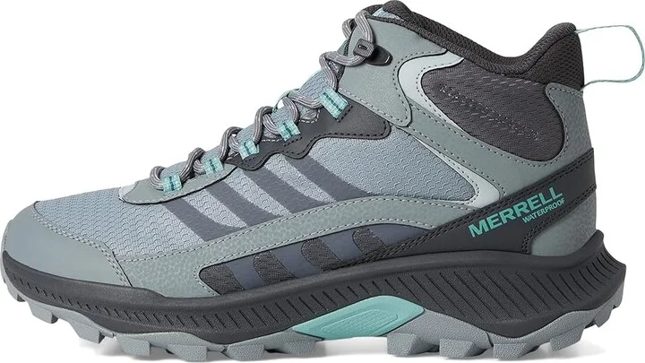 Merrell Speed Strike 2 Mid Waterproof Women's Climbing Shoes Monument : 11 M, Faux Leather/Mesh - Image 6