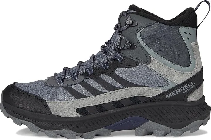 Merrell Speed Strike 2 Thermo Mid Waterproof Men's Shoes Rock : 11.5 M, Leather - Image 6