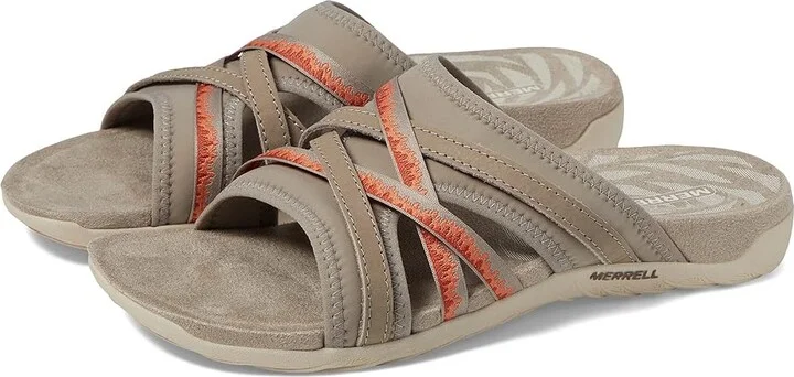 Merrell Terran 3 Cush Slide Women's Shoes Moon/Clay : 8 M, Leather