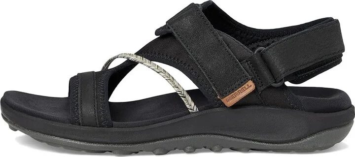 Merrell Terran 4 Backstrap Women's Shoes Black : 5 M, Leather/Textile - Image 6