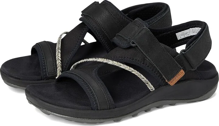 Merrell Terran 4 Backstrap Women's Shoes Black : 5 M, Leather/Textile