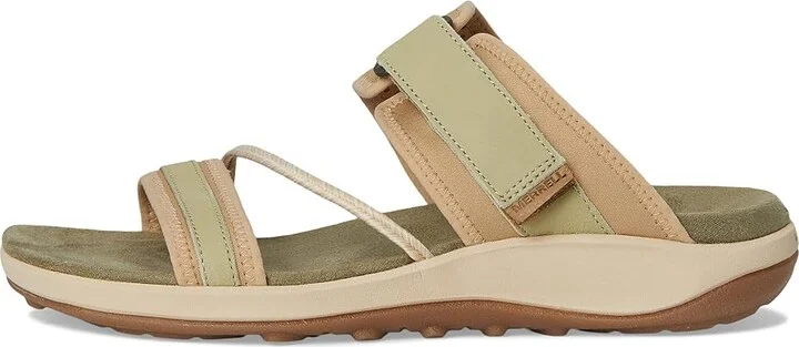 Merrell Terran 4 Slide Women's Shoes Basil : 5 M, Leather/Textile - Image 6
