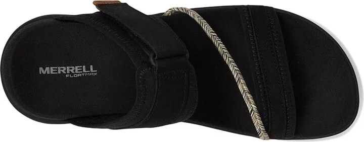 Merrell Terran 4 Slide Women's Shoes Black : 5 M, Leather/Textile - Image 2
