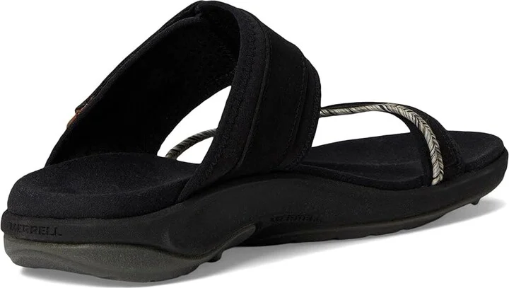 Merrell Terran 4 Slide Women's Shoes Black : 5 M, Leather/Textile - Image 4
