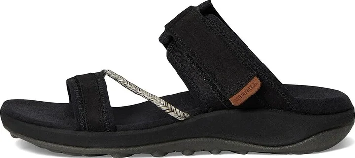 Merrell Terran 4 Slide Women's Shoes Black : 5 M, Leather/Textile - Image 6
