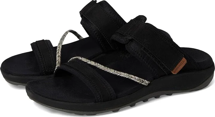 Merrell Terran 4 Slide Women's Shoes Black : 5 M, Leather/Textile