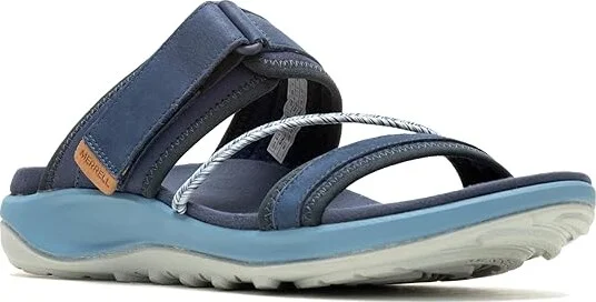 Merrell Terran 4 Slide Women's Shoes Sea : 5 M, Leather/Textile