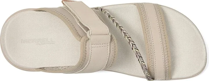 Merrell Terran 4 Slide Women's Shoes Silver : 6 M, Leather/Textile - Image 2