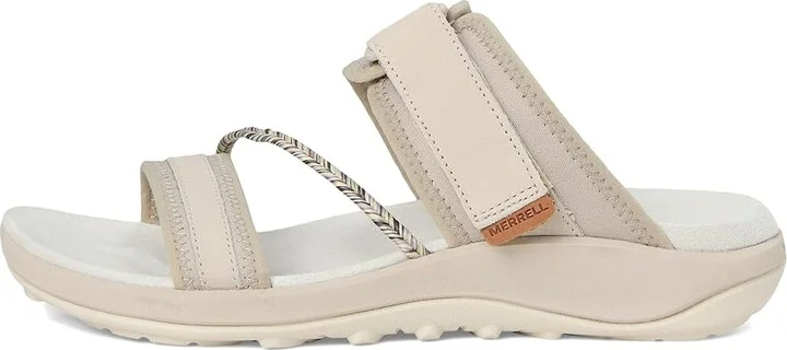 Merrell Terran 4 Slide Women's Shoes Silver : 6 M, Leather/Textile - Image 6