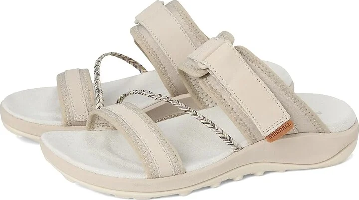 Merrell Terran 4 Slide Women's Shoes Silver : 6 M, Leather/Textile