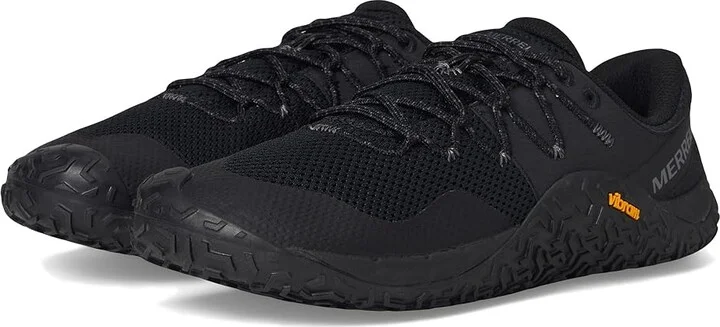 Merrell Trail Glove 7 Men's Shoes Black/Black : 7.5 M, Synthetic/Textile