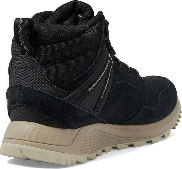 Merrell Wildwood Mid LTR Waterproof Women's Shoes Black 1 : 7 M, Leather/Suede - Image 4