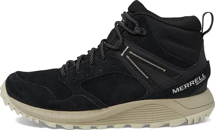 Merrell Wildwood Mid LTR Waterproof Women's Shoes Black 1 : 7 M, Leather/Suede - Image 5