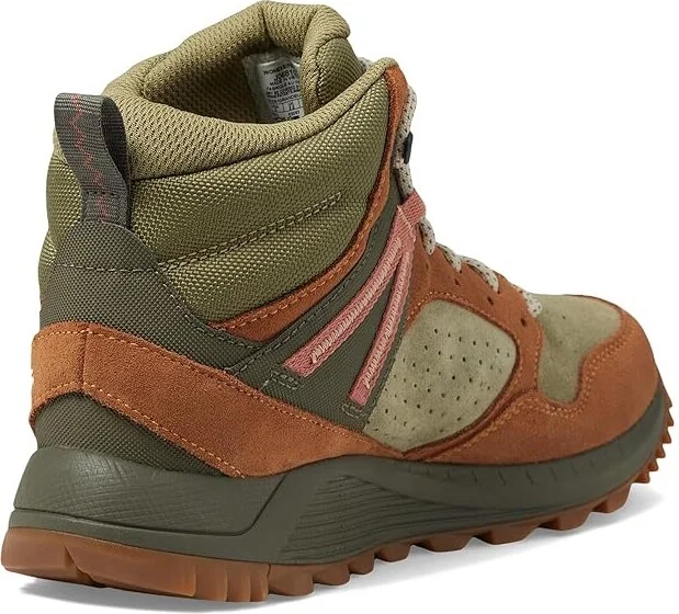Merrell Wildwood Mid LTR Waterproof Women's Shoes Forest 1 : 5.5 M, Leather/Suede - Image 4