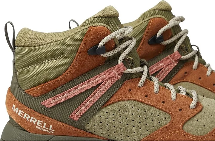 Merrell Wildwood Mid LTR Waterproof Women's Shoes Forest 1 : 5.5 M, Leather/Suede - Image 6