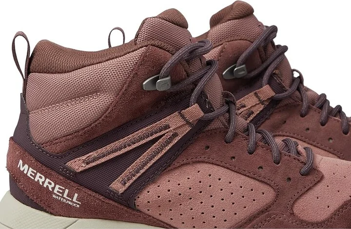 Merrell Wildwood Mid LTR Waterproof Women's Shoes Marron/Burlwood : 7 M, Leather/Suede - Image 6
