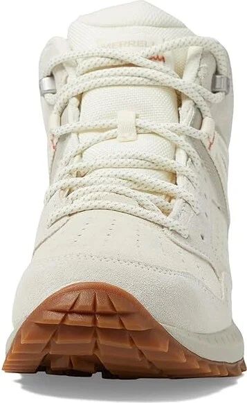Merrell Wildwood Mid LTR Waterproof Women's Shoes Off-White : 7 M, Leather/Suede - Image 2